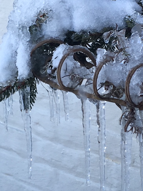 icicles off windowbox